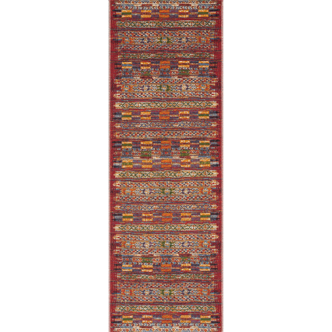 Loloi Mika Red / Multi 2'-5" x 4' Accent Rug