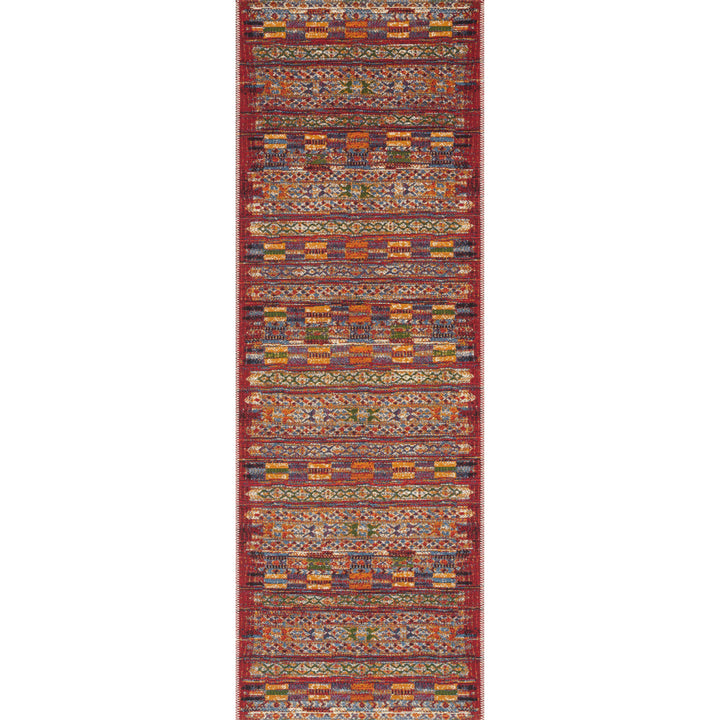 Loloi Mika Red / Multi 2'-5" x 4' Accent Rug