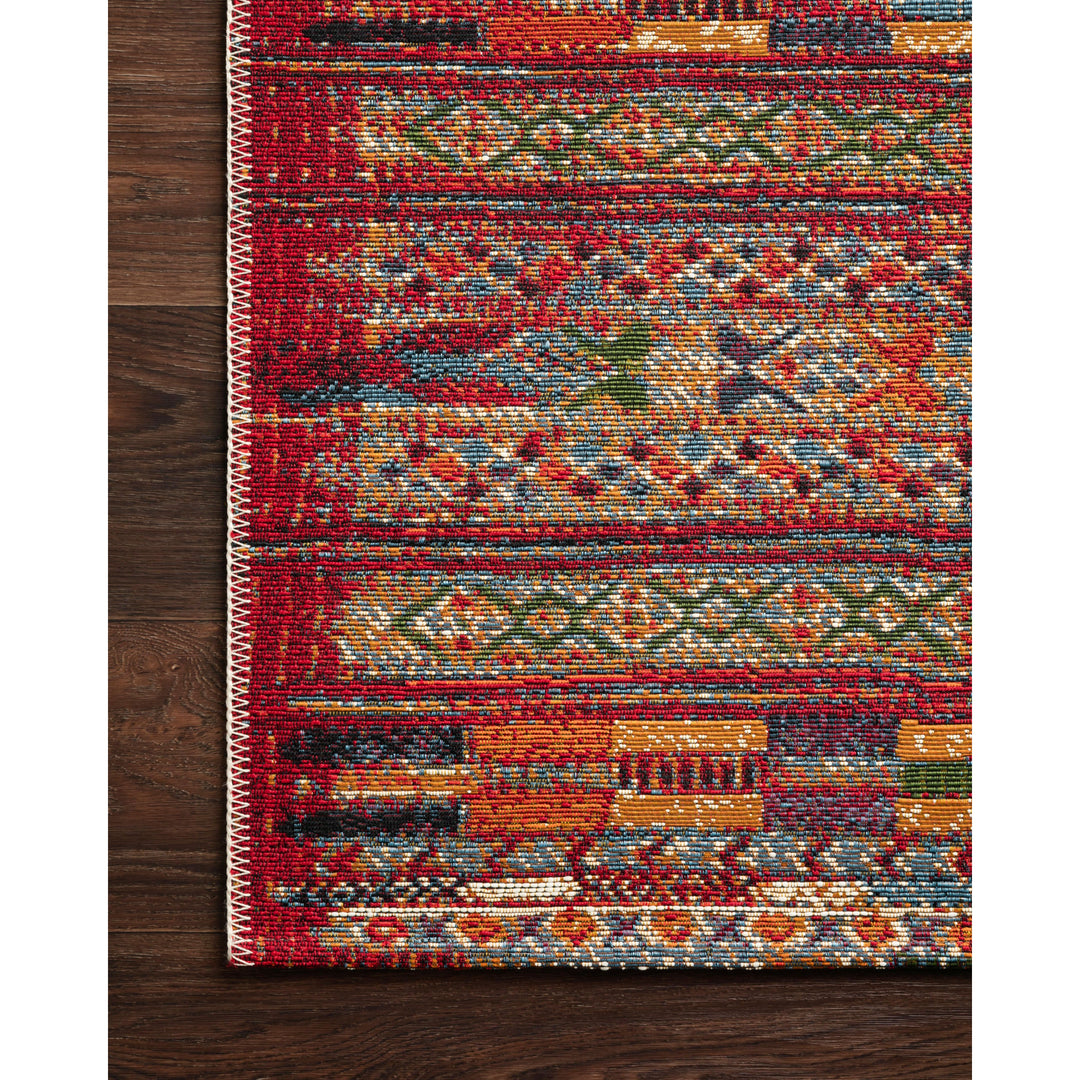 Loloi Mika Red / Multi 2'-5" x 4' Accent Rug