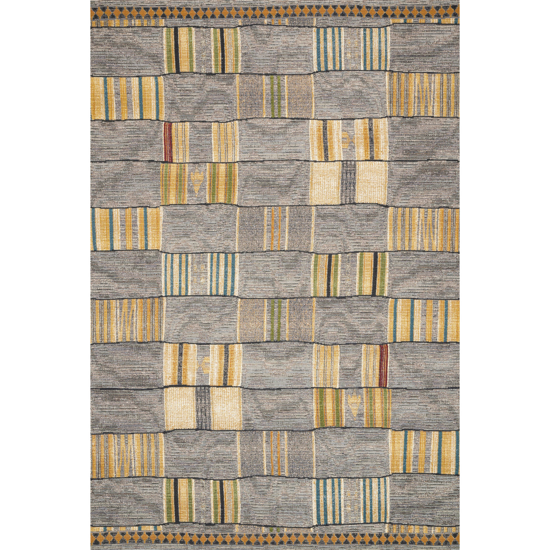 Loloi Mika Granite / Multi 2'-5" x 11'-2" Runner Rug