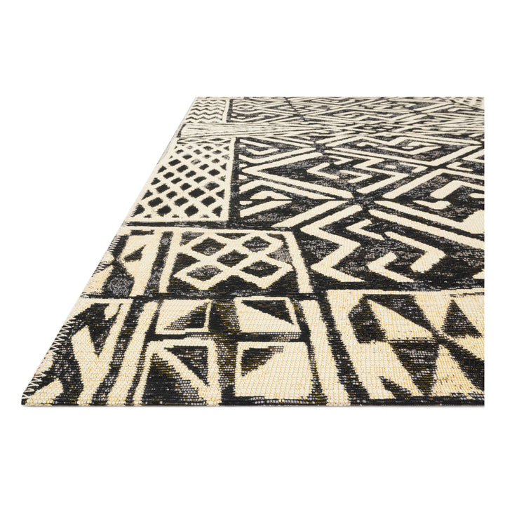 Loloi Mika Ivory / Black 5'-3" x 7'-8" Area Rug