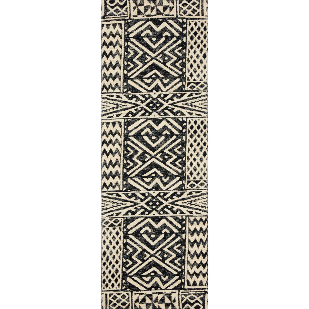 Loloi Mika Ivory / Black 6'-7" x 9'-4" Area Rug