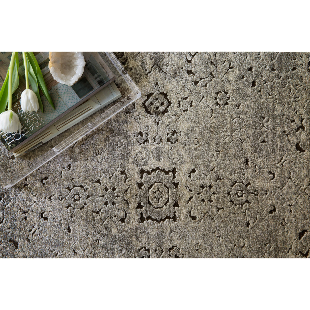 Loloi Millennium Grey / Charcoal 18" x 18" Sample Rug