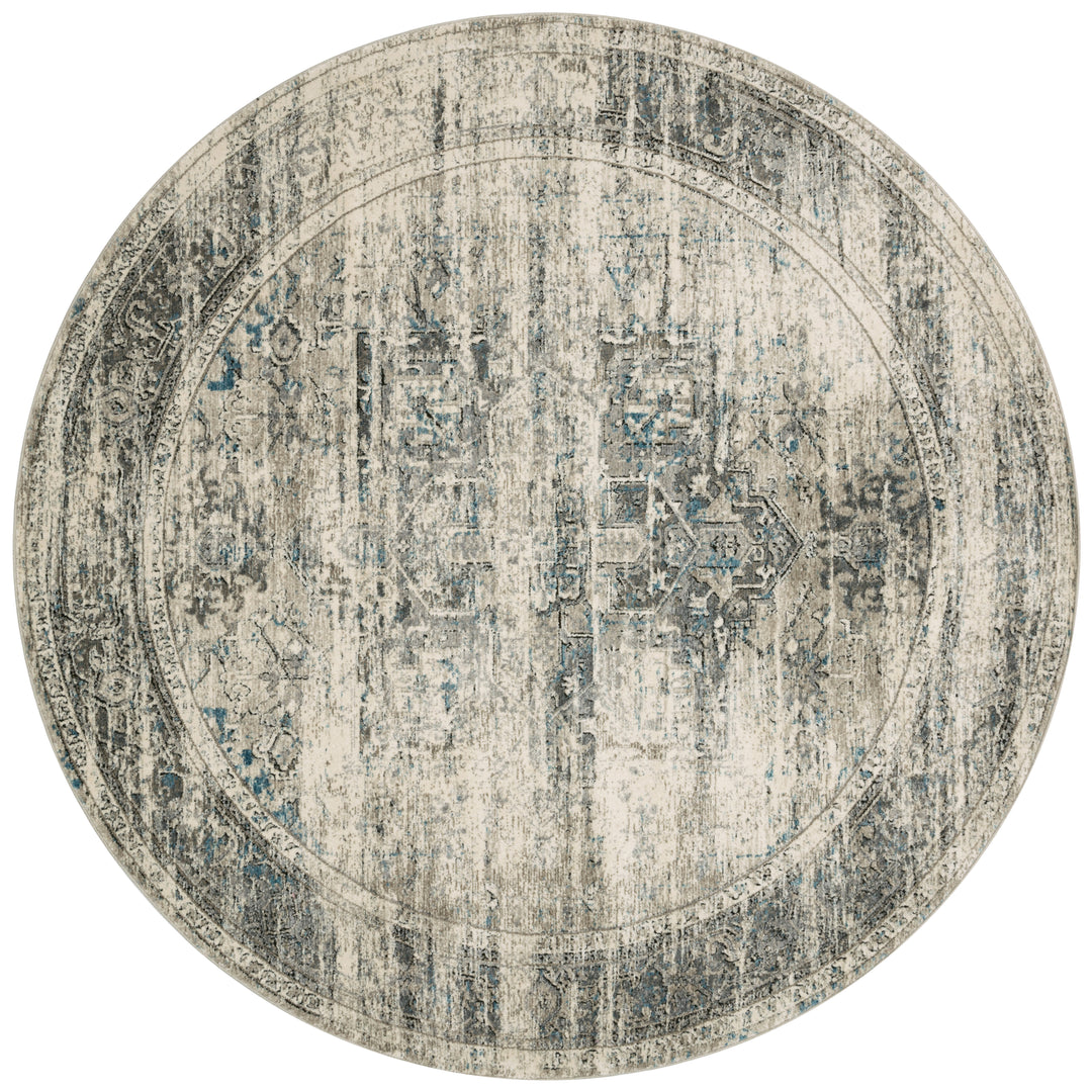 Loloi Millennium Taupe / Ivory 7'-7" x 7'-7" Round Area Rug