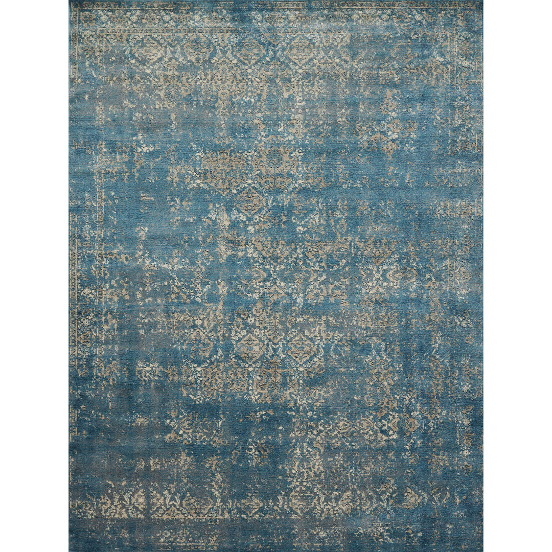 Loloi Millennium Blue / Taupe 18" x 18" Sample Rug