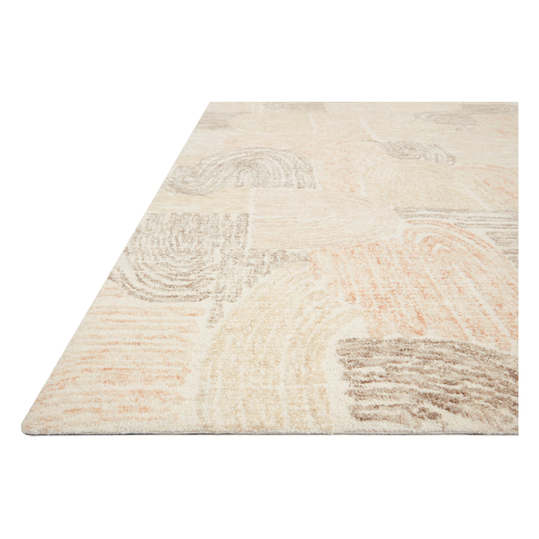 Loloi Milo Peach / Pebble 7'-9" x 9'-9" Area Rug