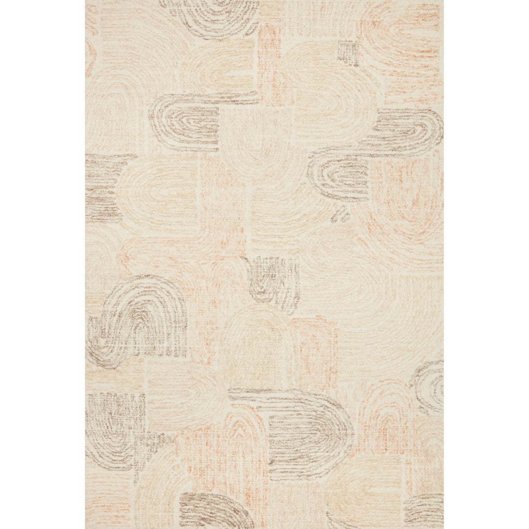 Loloi Milo Peach / Pebble 5'-0" x 7'-6" Area Rug