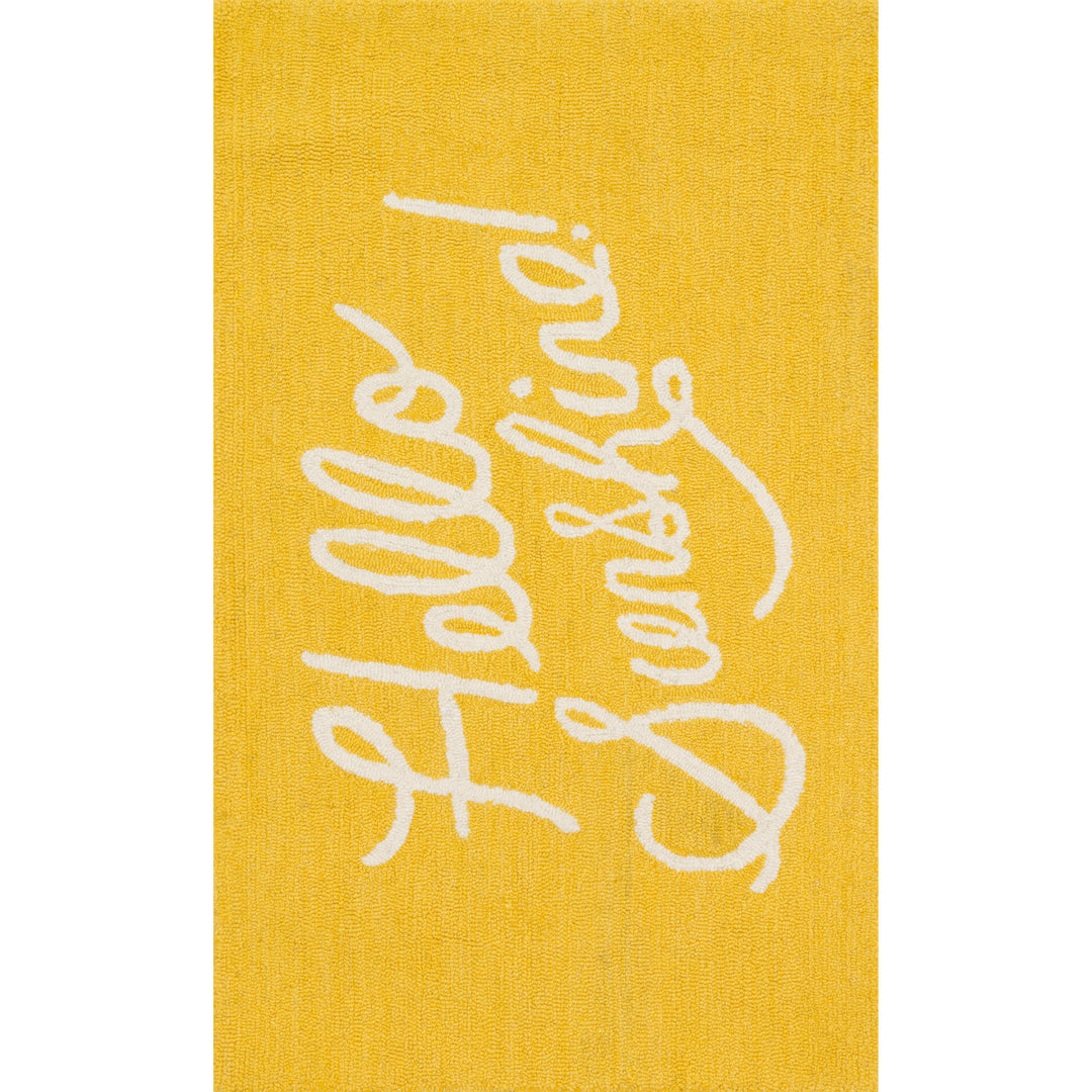 Rifle Paper Co. x Loloi Minnie Yellow 2'-3" x 3'-9" Accent Rug