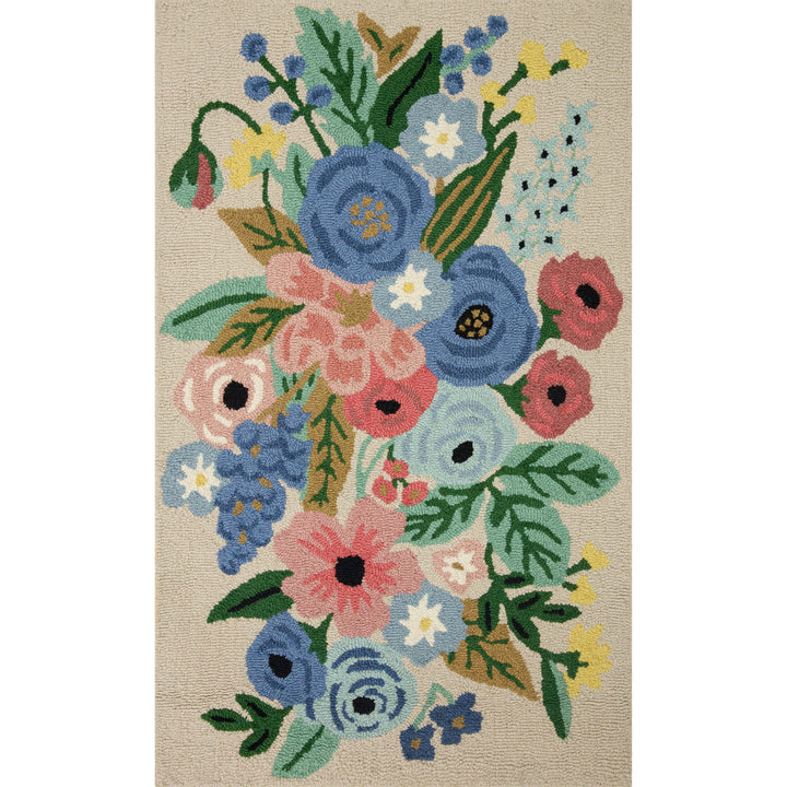 Rifle Paper Co. x Loloi Minnie Cream 2'-3" x 3'-9" Accent Rug