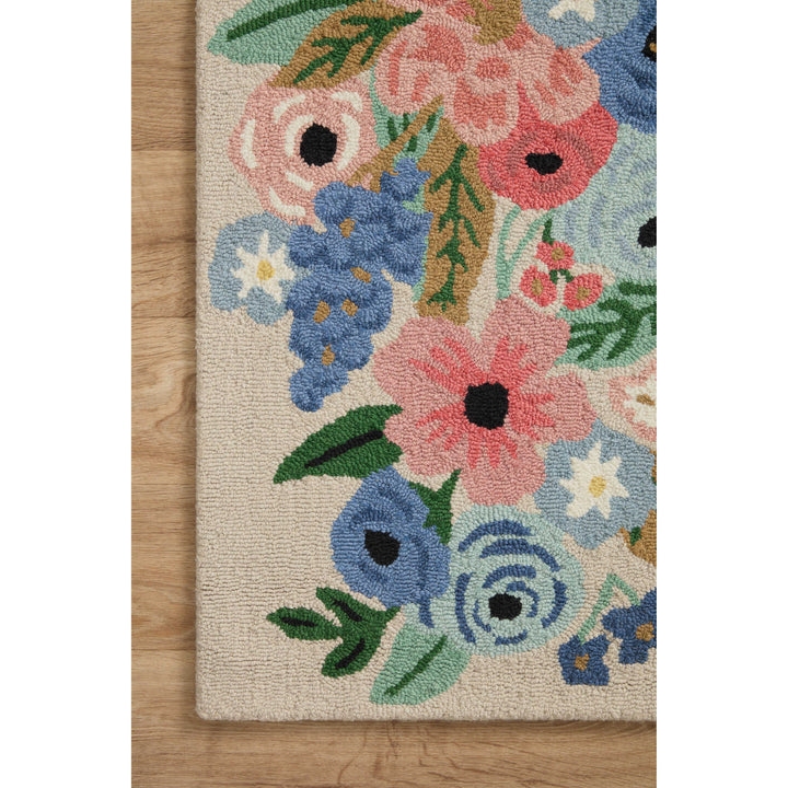 Rifle Paper Co. x Loloi Minnie Cream 2'-3" x 3'-9" Accent Rug