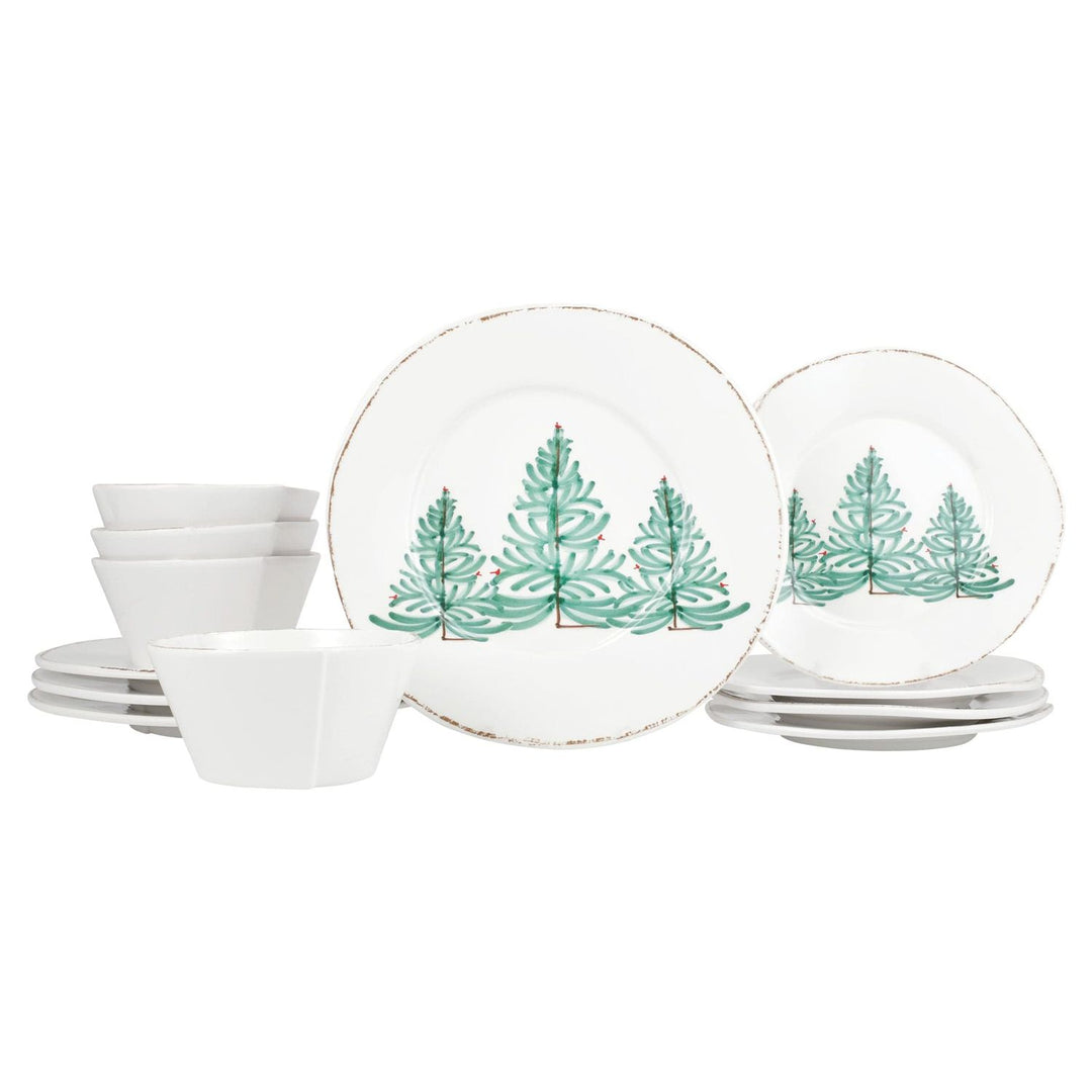 Melamine Lastra Holiday Place Setting - 12-Piece