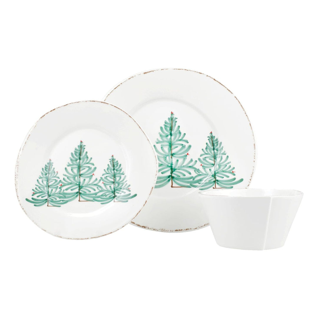Melamine Lastra Holiday Place Setting