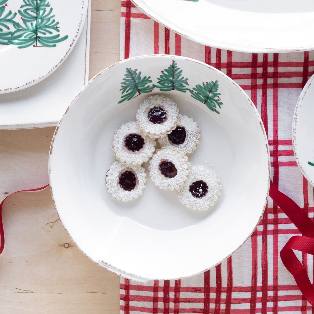 Melamine Lastra Holiday Shallow Serving Bowl