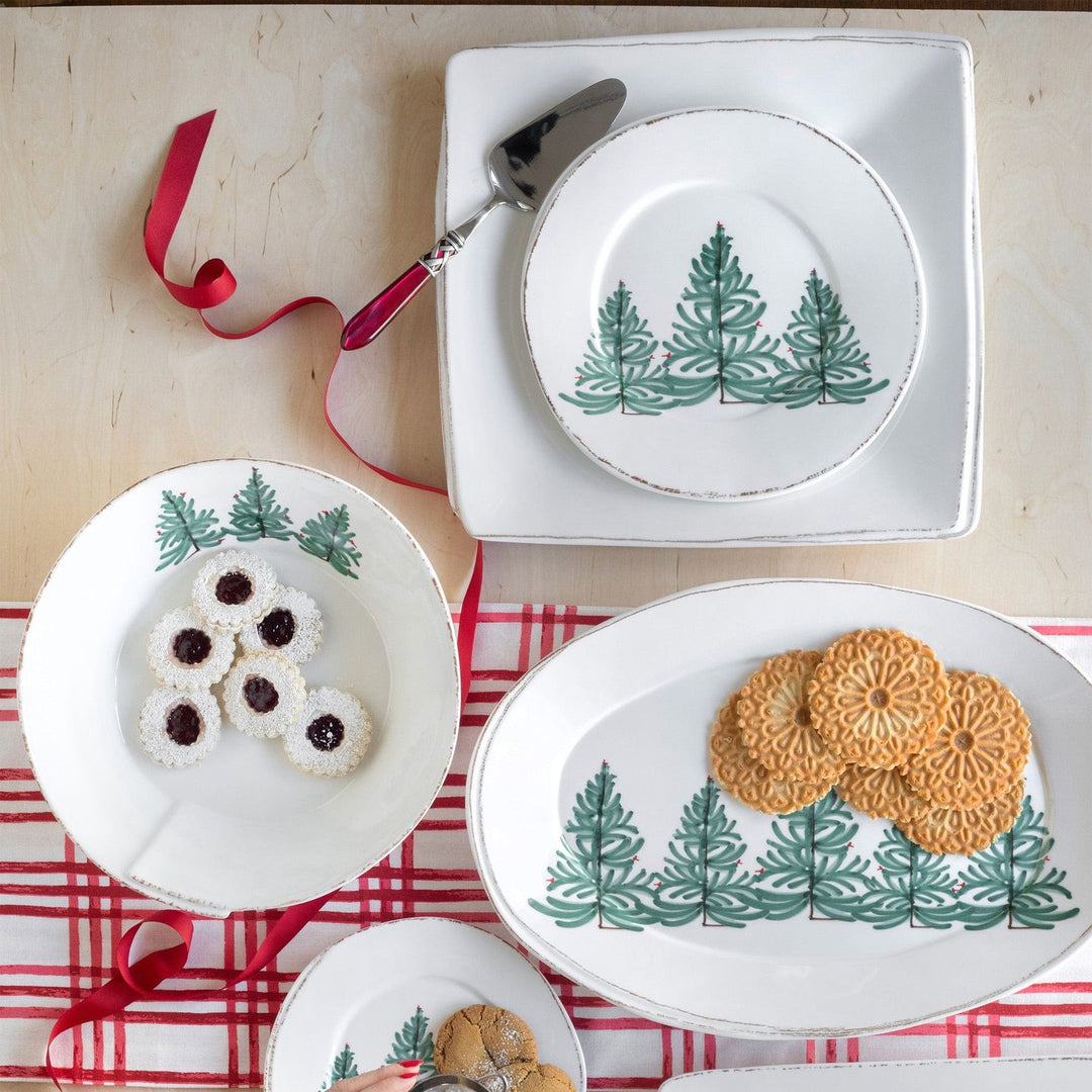 Melamine Lastra Holiday Shallow Serving Bowl
