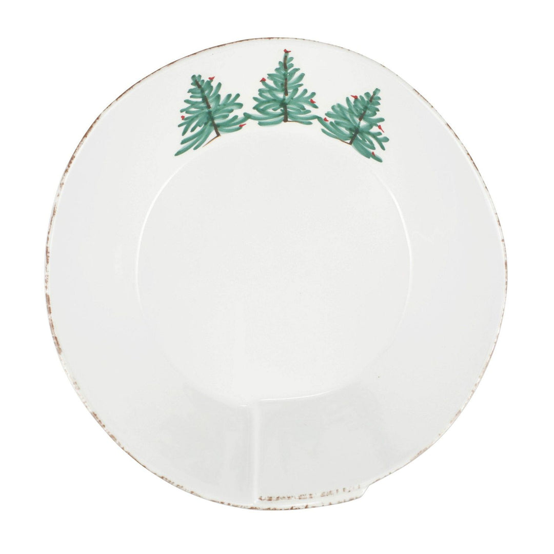 Melamine Lastra Holiday Shallow Serving Bowl
