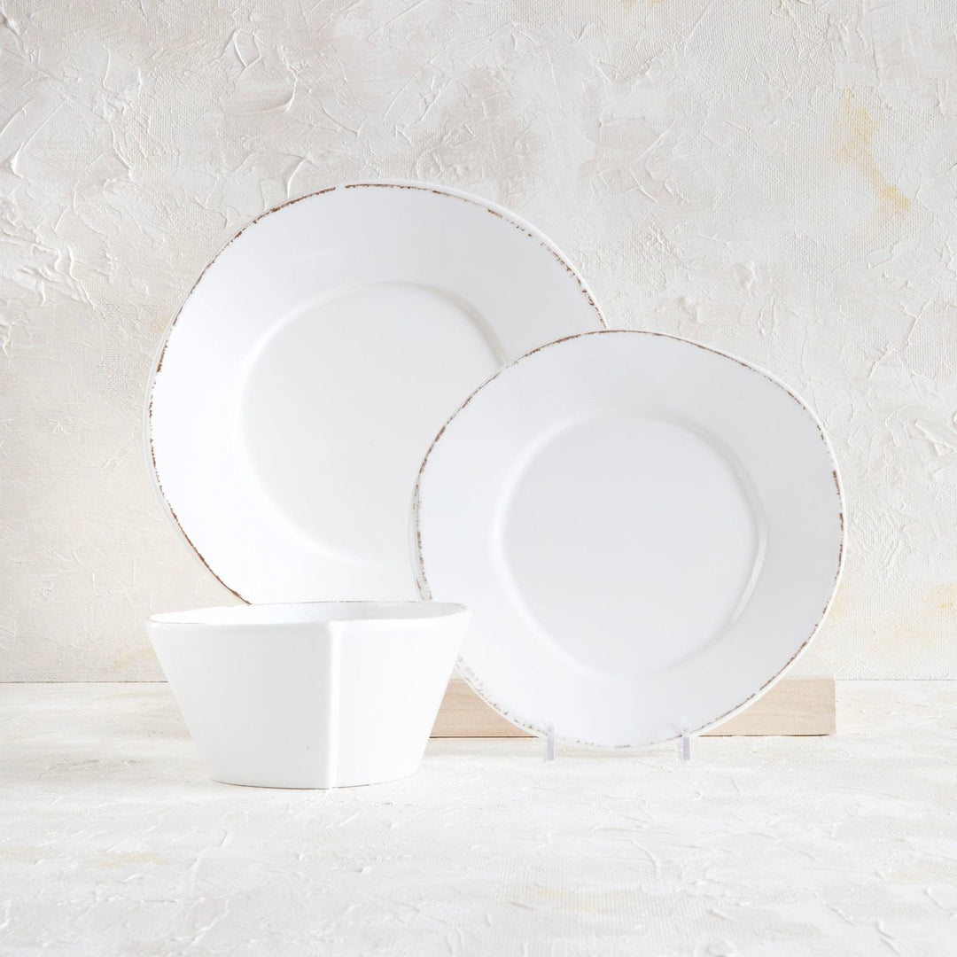 Melamine Lastra White Place Setting