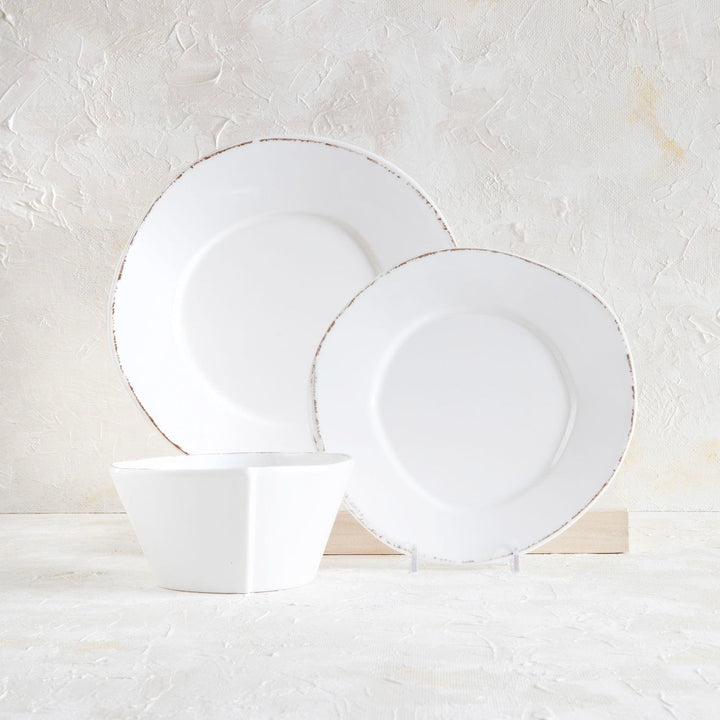 Melamine Lastra White Place Setting