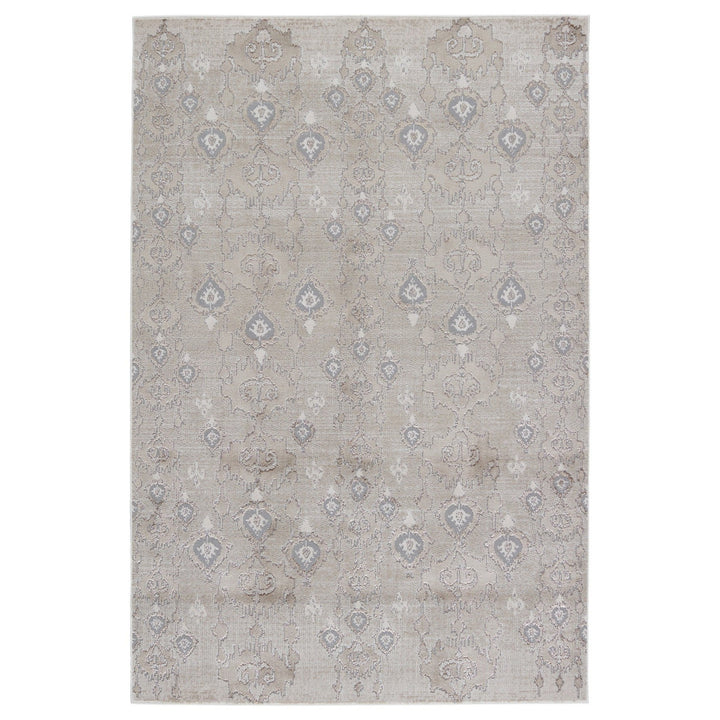 Nikki Chu by Jaipur Living Inigo Ikat Taupe/ Gray Area Rug (7'10"X10'6")