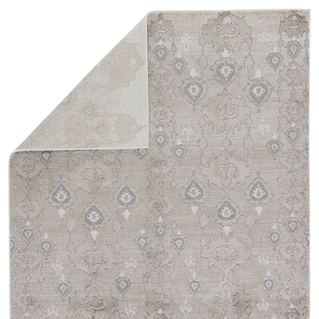 Nikki Chu by Jaipur Living Inigo Ikat Taupe/ Gray Area Rug (7'10"X10'6")