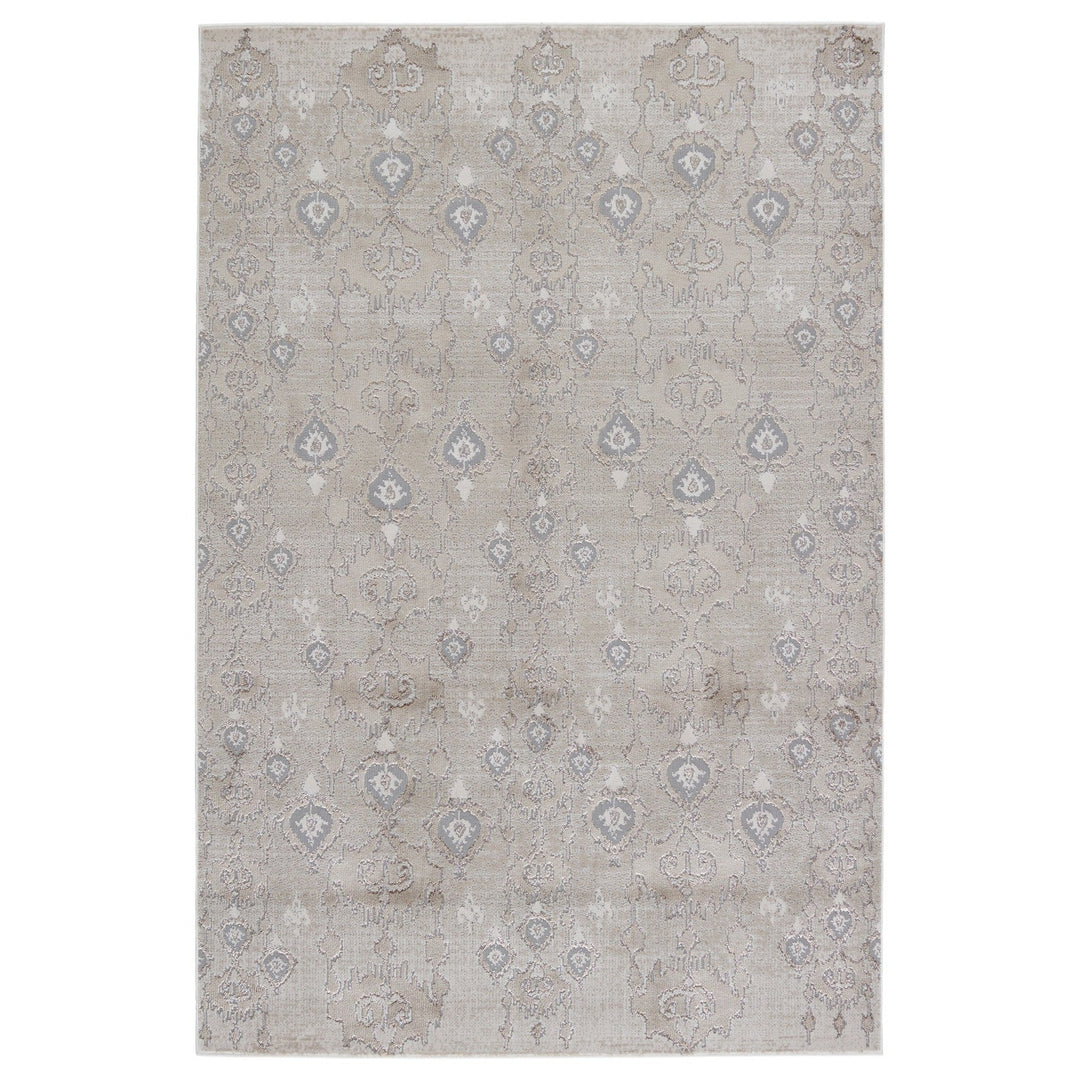 Nikki Chu by Jaipur Living Inigo Ikat Taupe/ Gray Area Rug (5'X7'6")