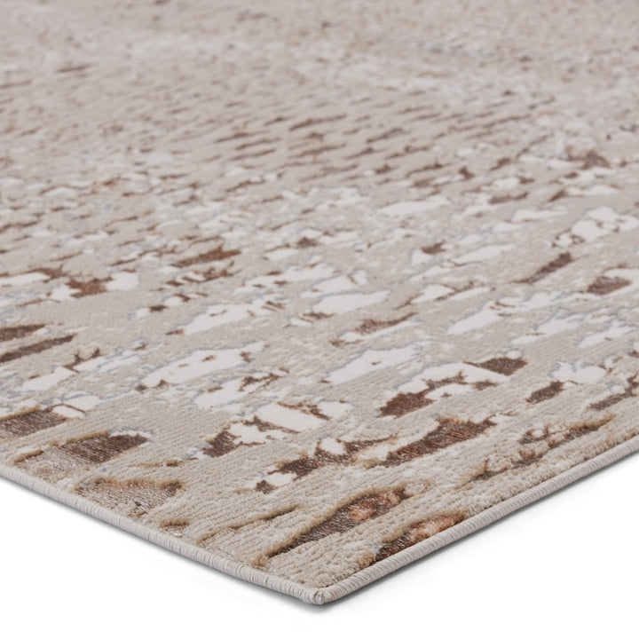 Nikki Chu by Jaipur Living Kimball Animal Pattern Beige/ Bronze Area Rug (5'X7'6")