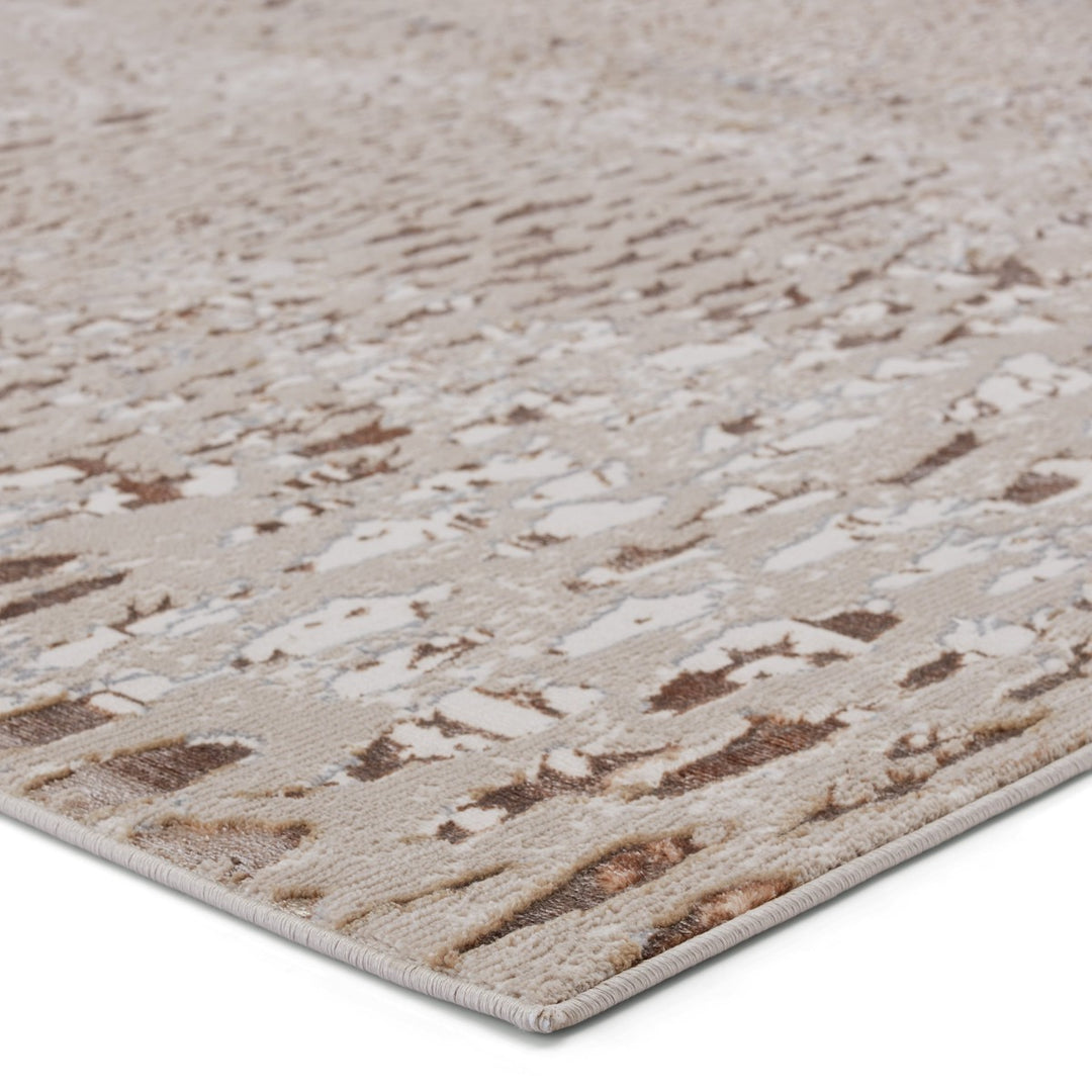 Nikki Chu by Jaipur Living Kimball Animal Pattern Beige/ Bronze Area Rug (9'6"X13')