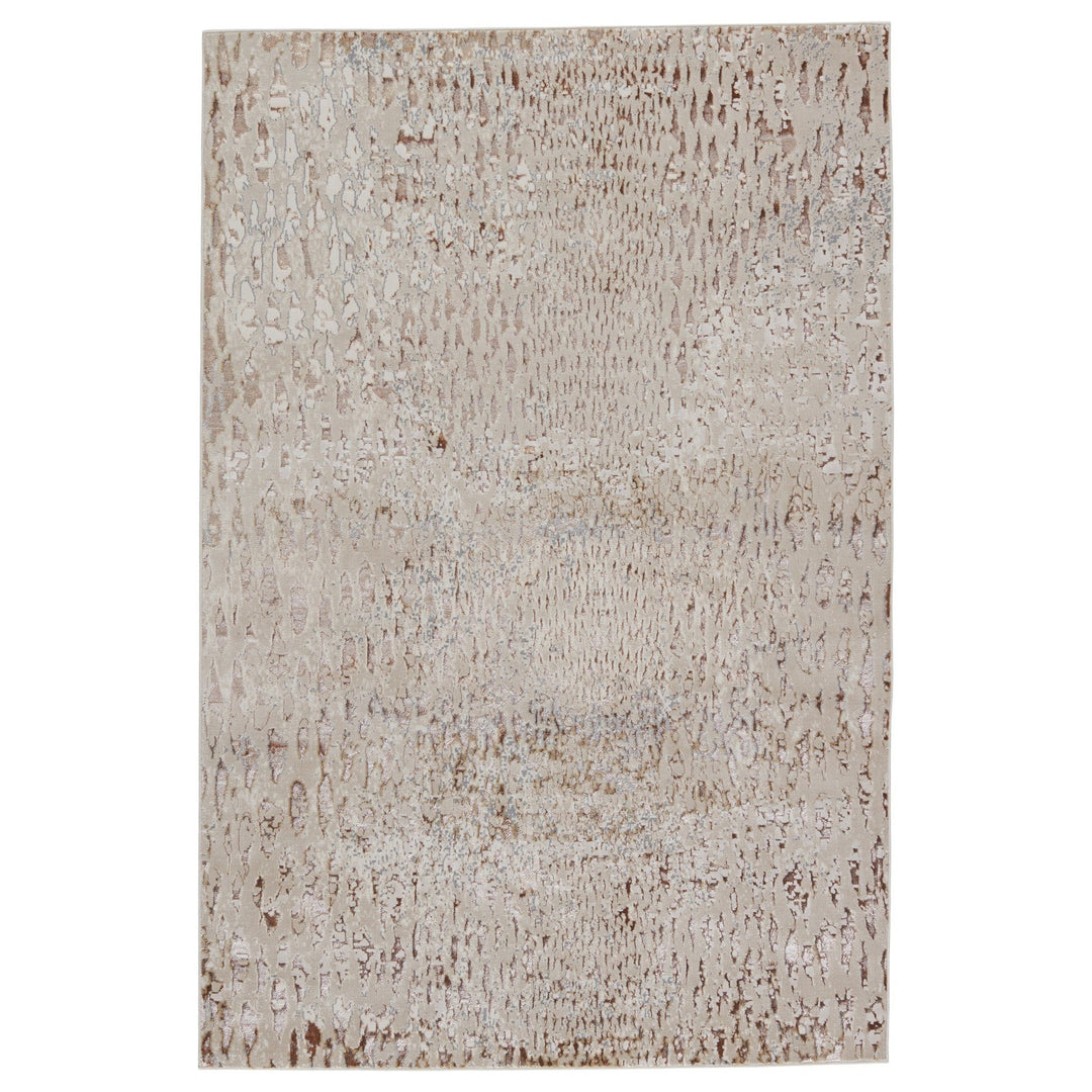 Nikki Chu by Jaipur Living Kimball Animal Pattern Beige/ Bronze Runner Rug (2'2"X8')