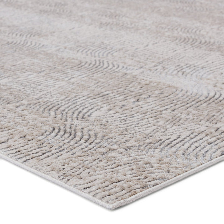 Nikki Chu by Jaipur Living Jaco Trellis Cream/ Gray Area Rug (7'10"X10'6")