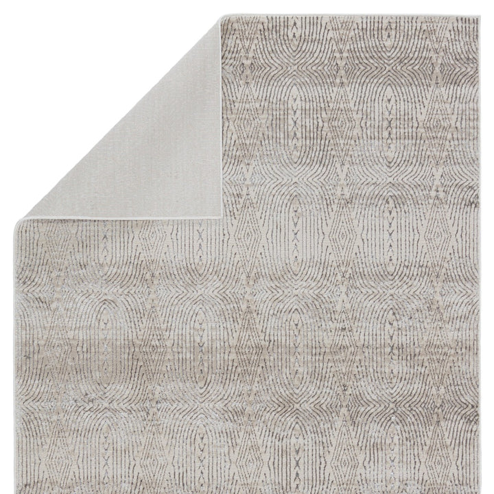 Nikki Chu by Jaipur Living Jaco Trellis Cream/ Gray Area Rug (7'10"X10'6")