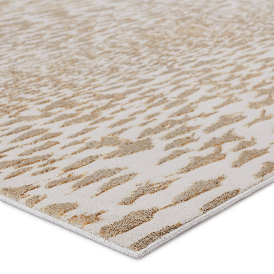 Nikki Chu by Jaipur Living Kimball Animal Pattern Ivory/ Gold Area Rug (7'10"X10'6")