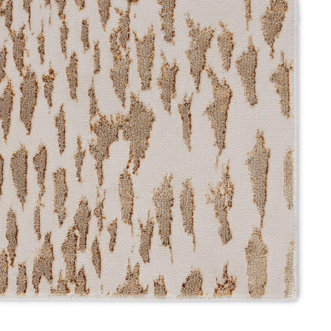 Nikki Chu by Jaipur Living Kimball Animal Pattern Ivory/ Gold Area Rug (7'10"X10'6")