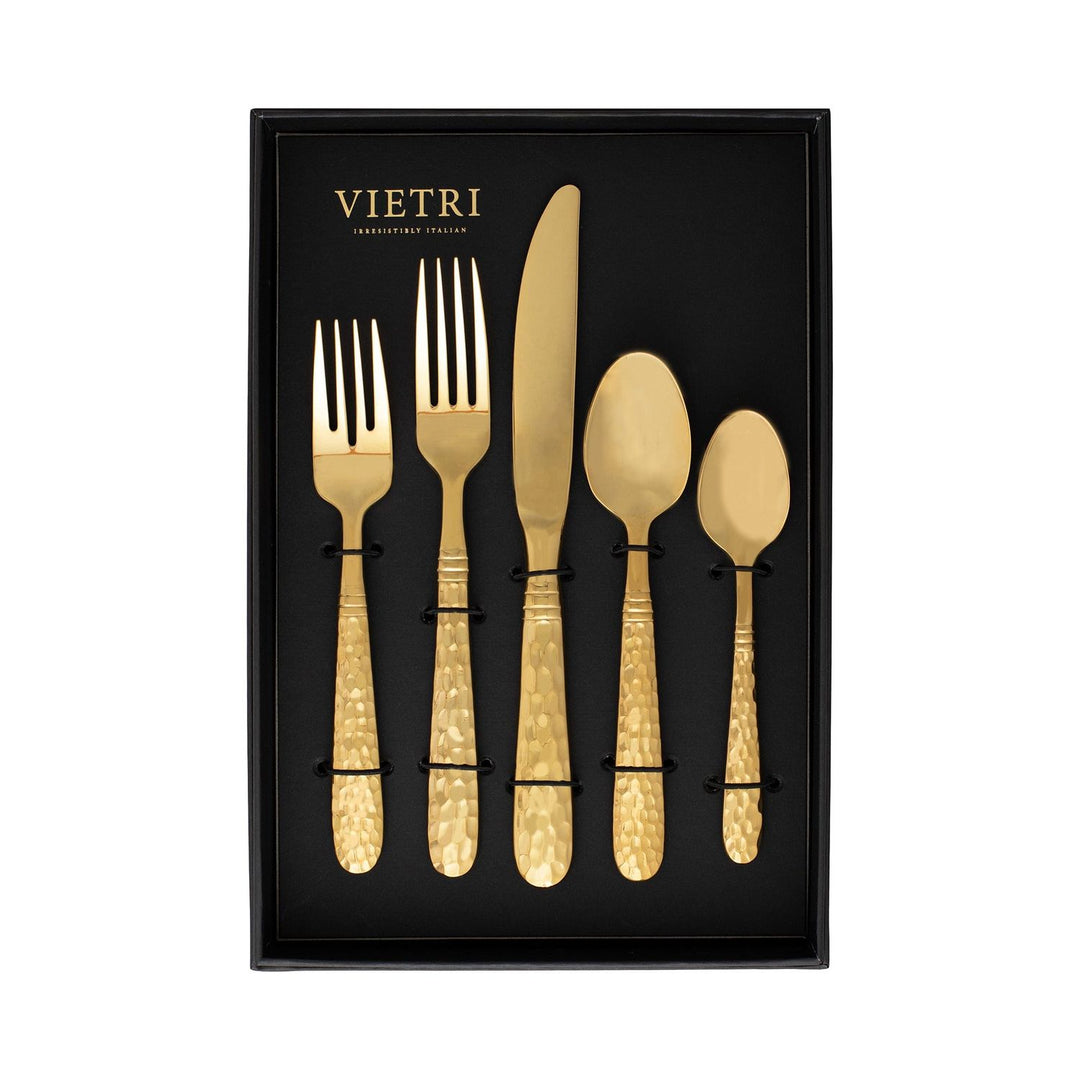 Martellato Five-Piece Place Setting - Set of 4 - Gold