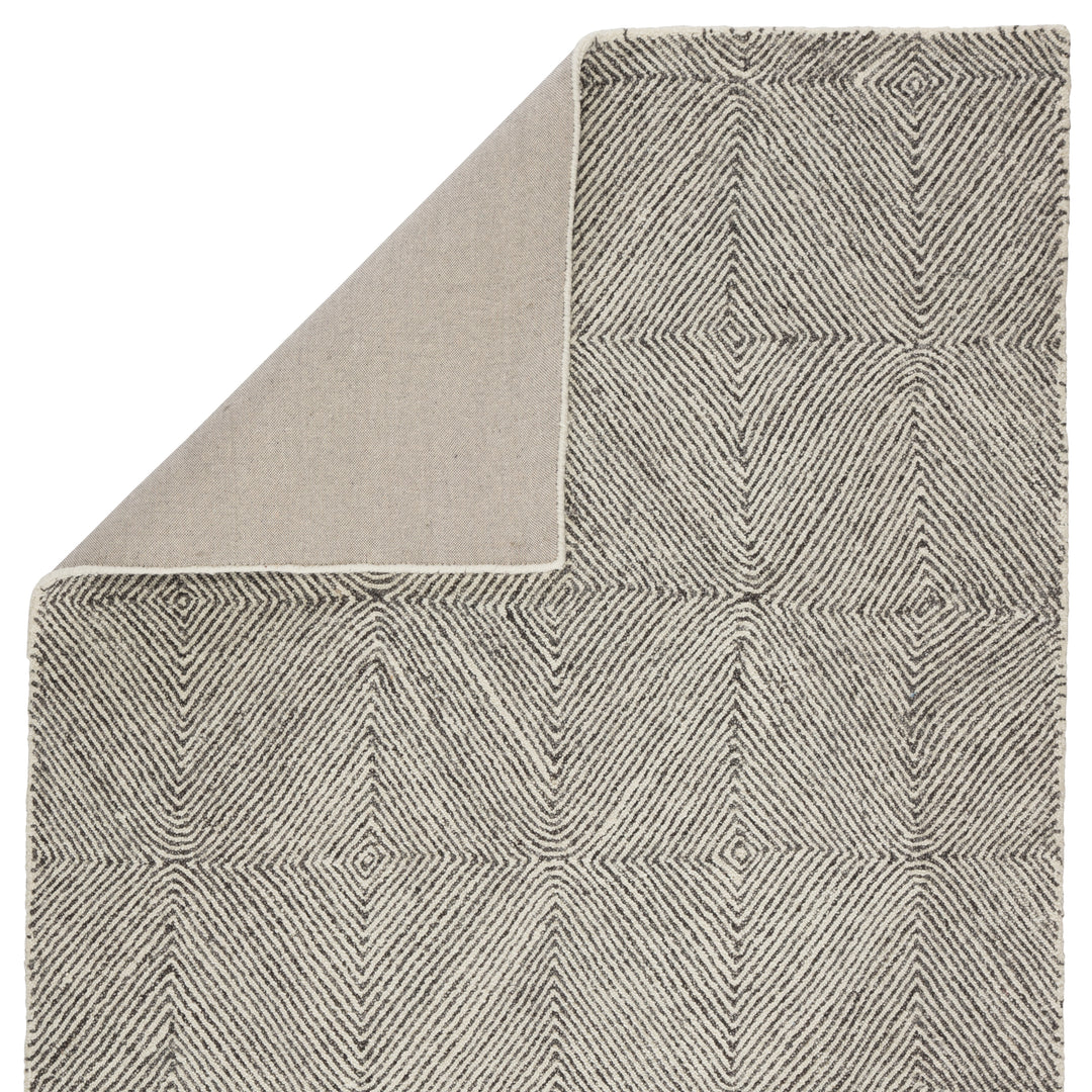 Museum Ifa by Jaipur Living Exhibition Handmade Geometric White/ Dark Gray Area Rug (5'X8')