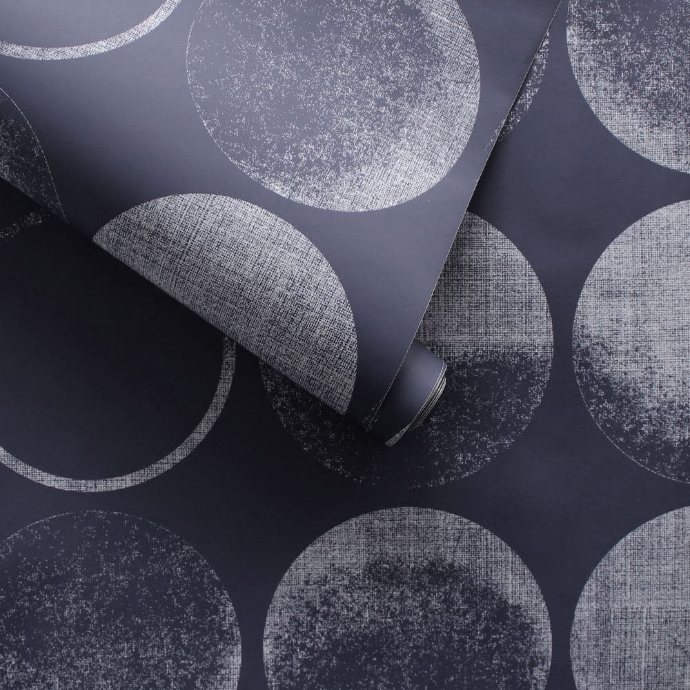 Moons Peel And Stick Wallpaper-Tempaper & Co.-Tempaper-MN14134-Wall PaperMidnight Blue-3-France and Son