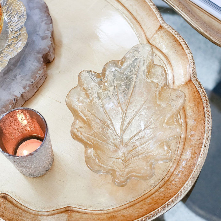 Moon Glass Leaf Bowl