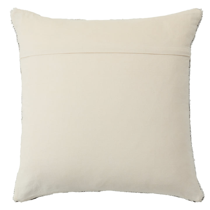 Designer Edit Bacci Solid Cream/ Black Poly Fill Pillow (24" Square)