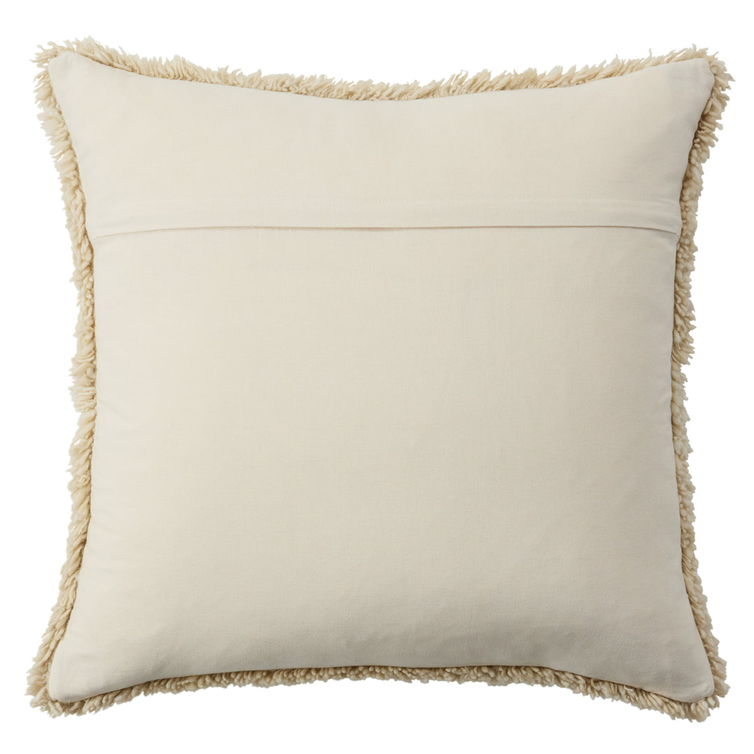 Designer Edit Jardine Solid Cream Poly Fill Pillow (24" Square)