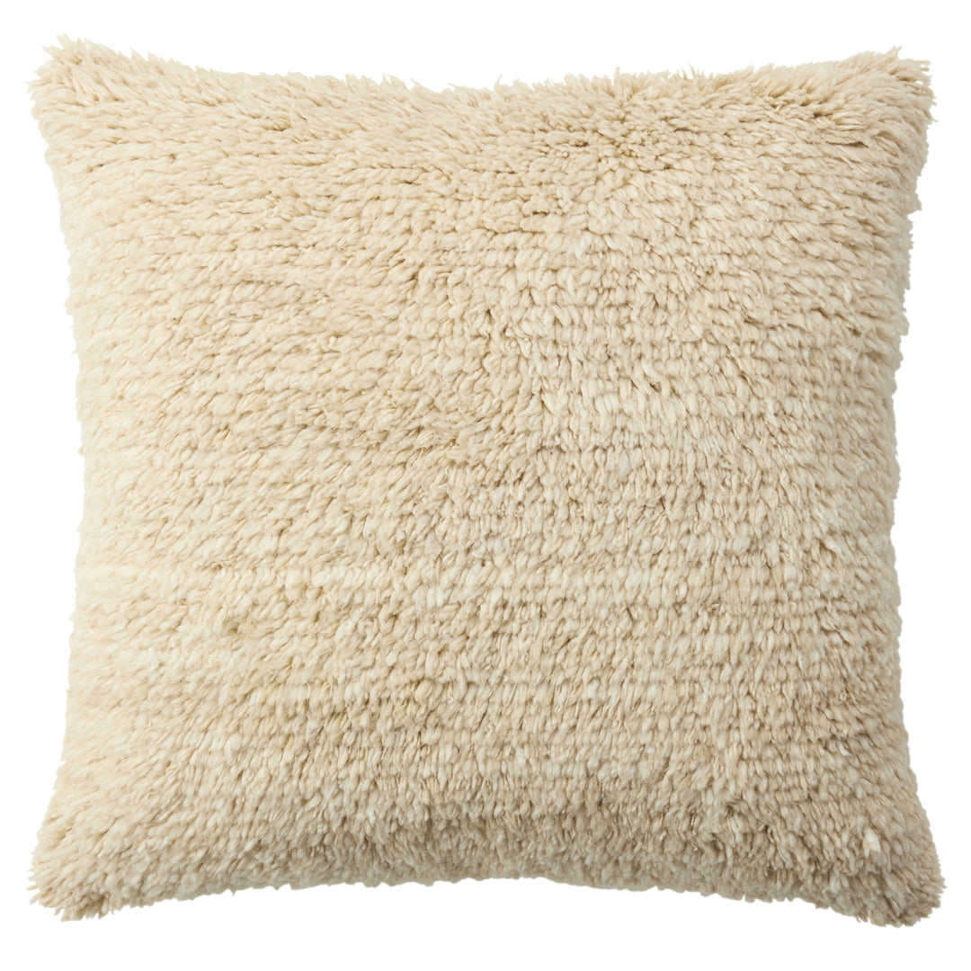 Designer Edit Jardine Solid Cream Poly Fill Pillow (24" Square)