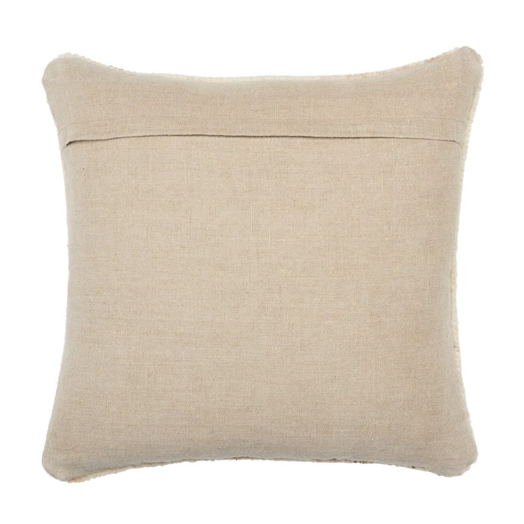 Designer Edit Cadogan Solid Cream/ Tan Poly Fill Pillow (26" Square)