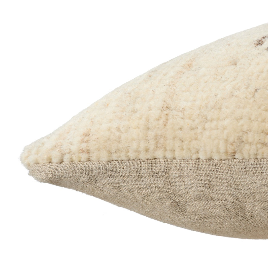 Designer Edit Cadogan Solid Cream/ Tan Poly Fill Pillow (26" Square)