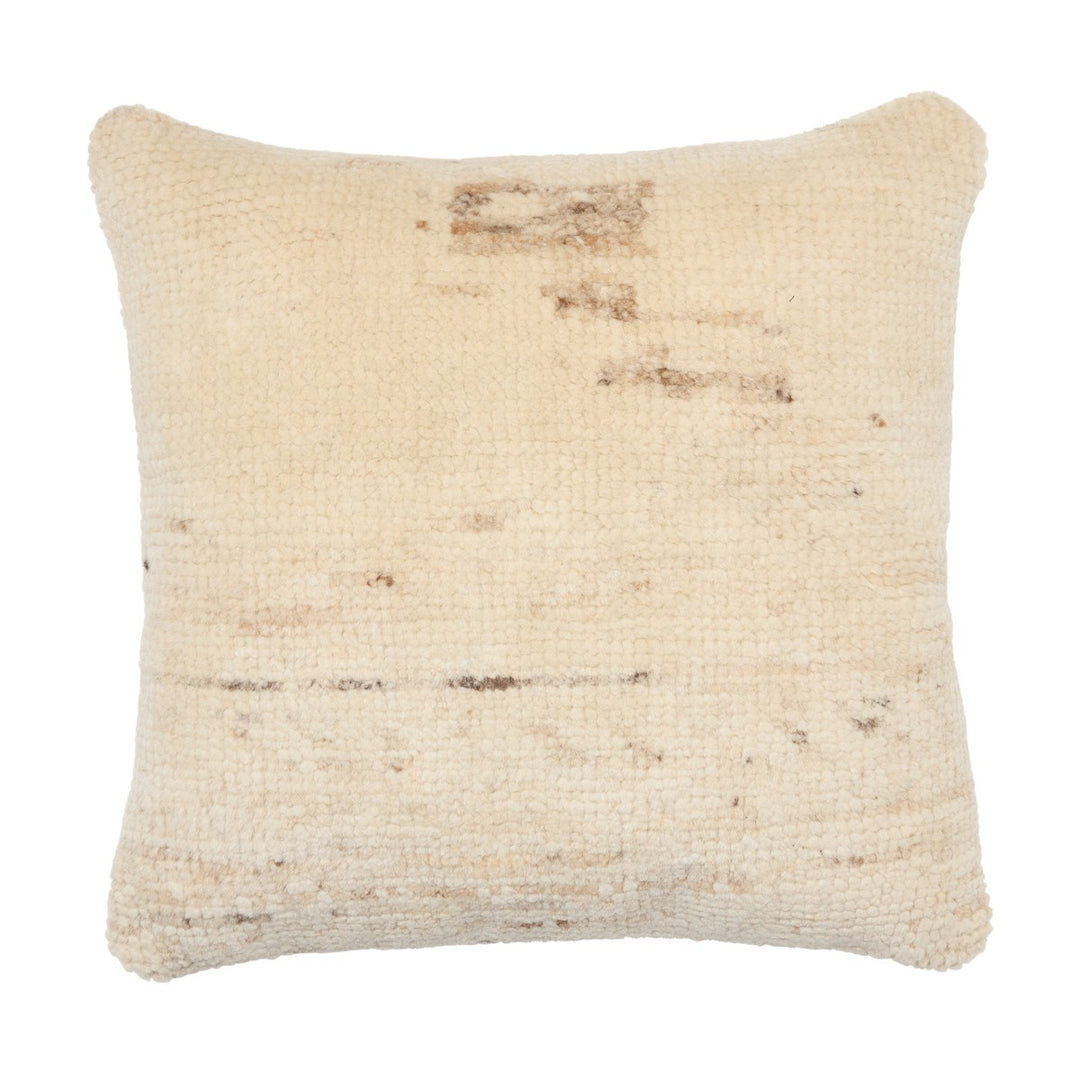 Designer Edit Cadogan Solid Cream/ Tan Pillow Cover (26" Square)