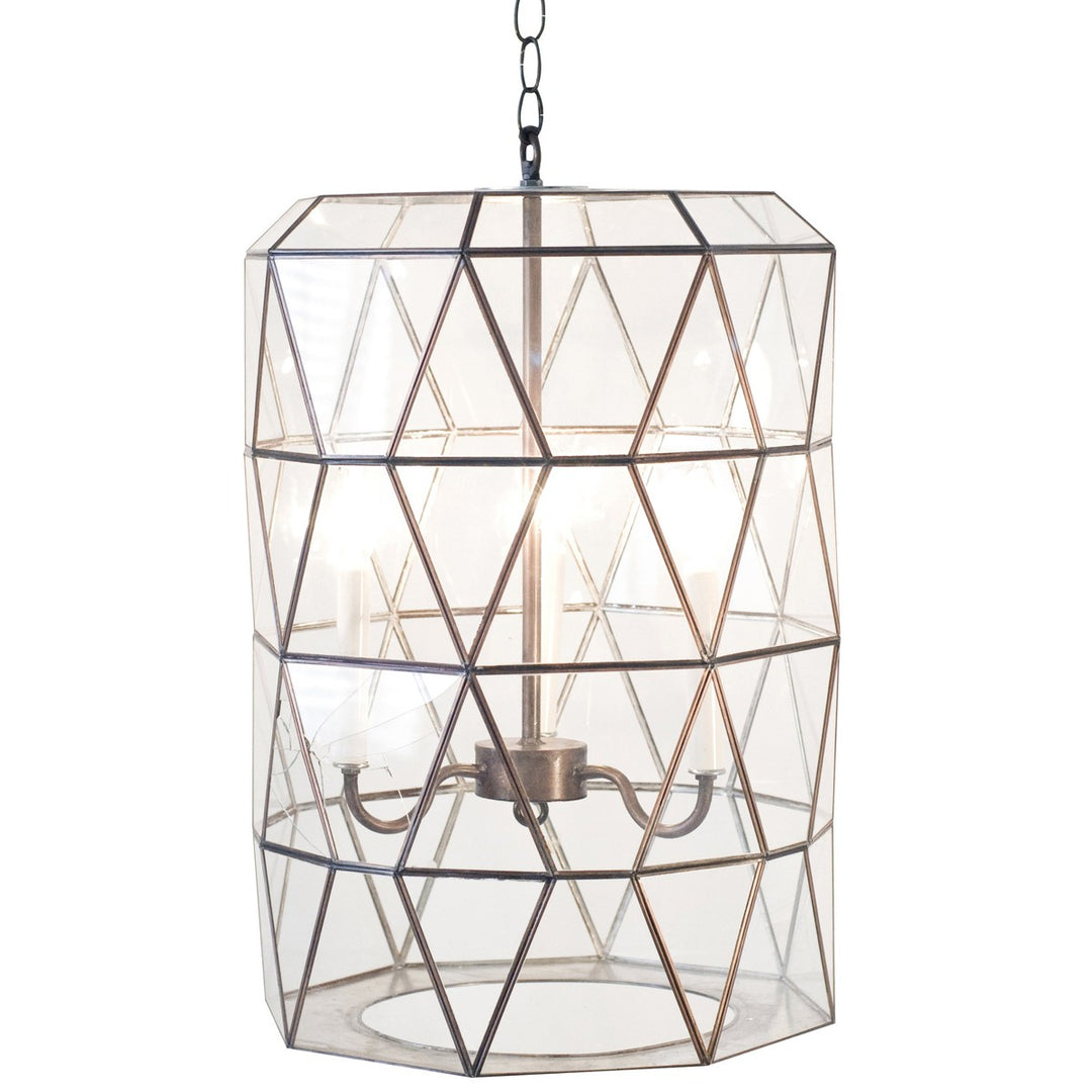 Moderna - Clr Glass Large Lantern