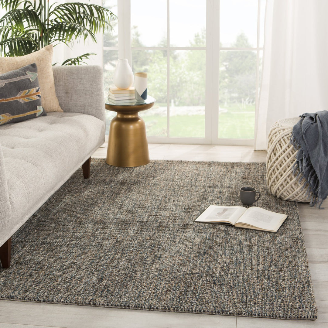 Jaipur Living Sutton Natural Solid Gray/ Blue Area Rug (8'X10')