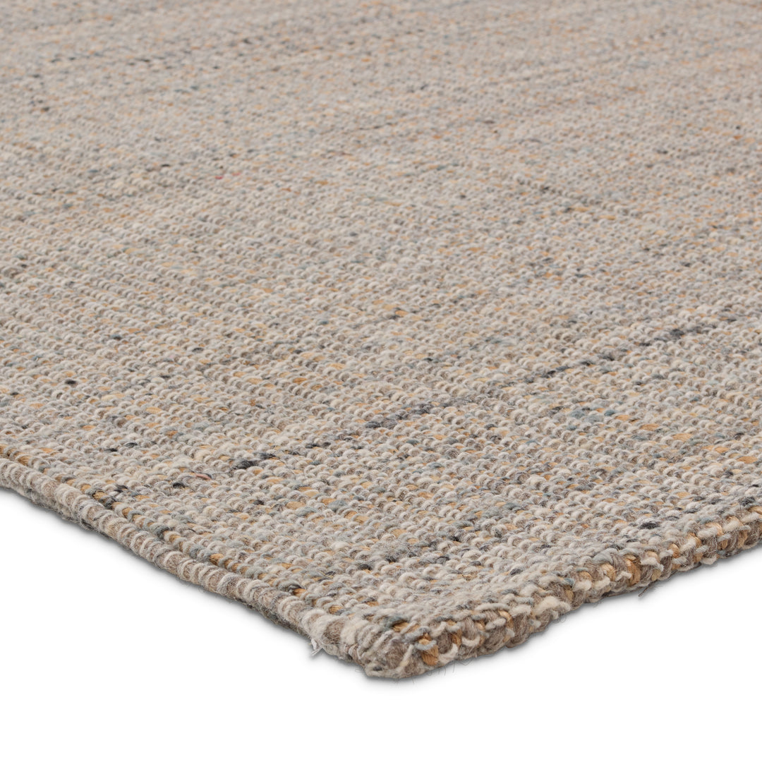 Jaipur Living Sutton Handmade Solid Beige/ Gray Area Rug (18"X18")