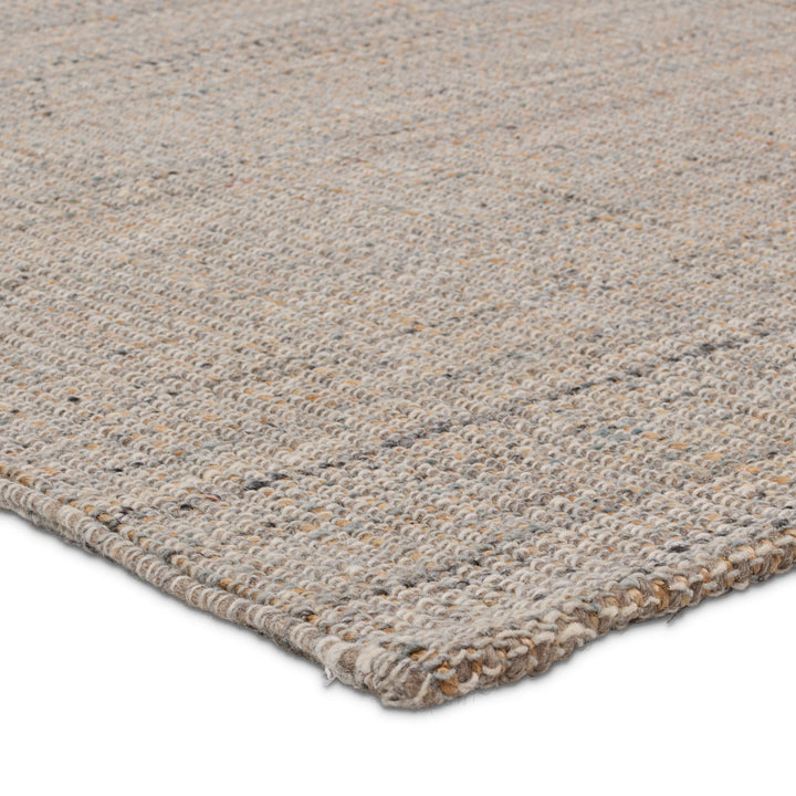 Jaipur Living Sutton Handmade Solid Beige/ Gray Area Rug (18"X18")