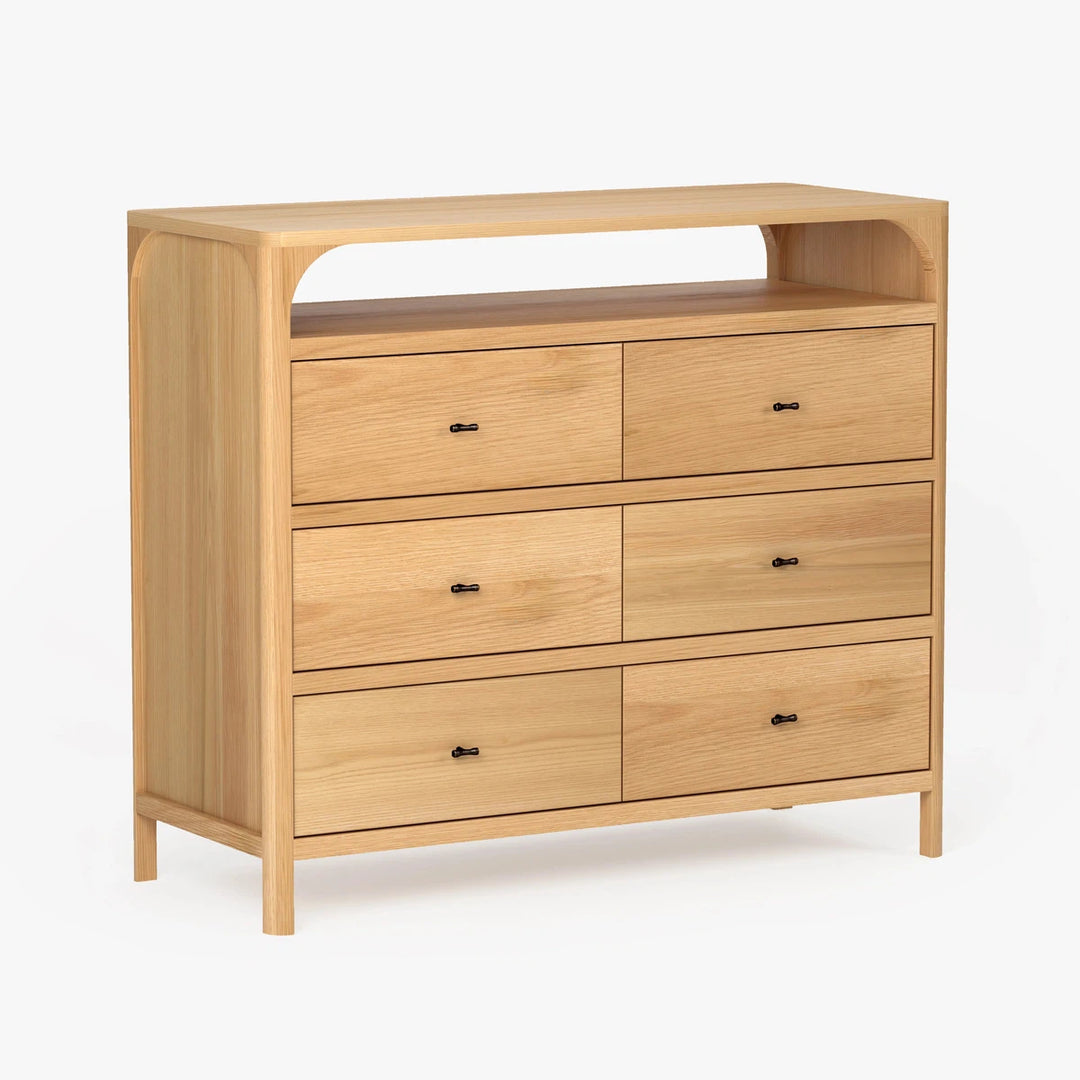 Cali 6-Drawer - Natural Oak