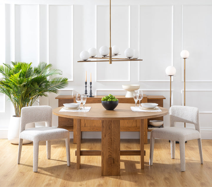 Co.House Saguaro Round Oak Dining Table