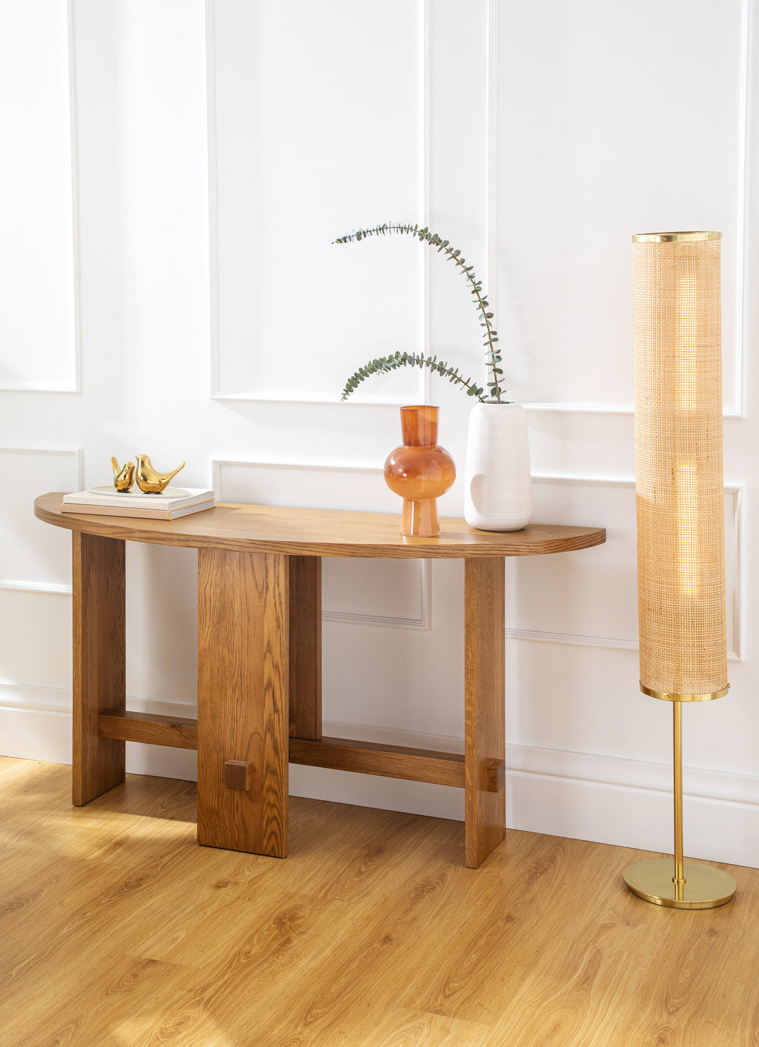 Co.House Saguaro Oak Demi-Lune Console