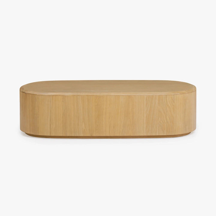 Serena Oval Coffee Table - Light Natural Oak