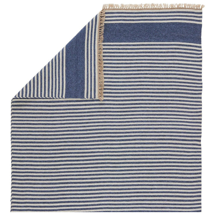 Vibe by Jaipur Living Strand Indoor/ Outdoor Striped Blue/ Beige Area Rug (2'X3')